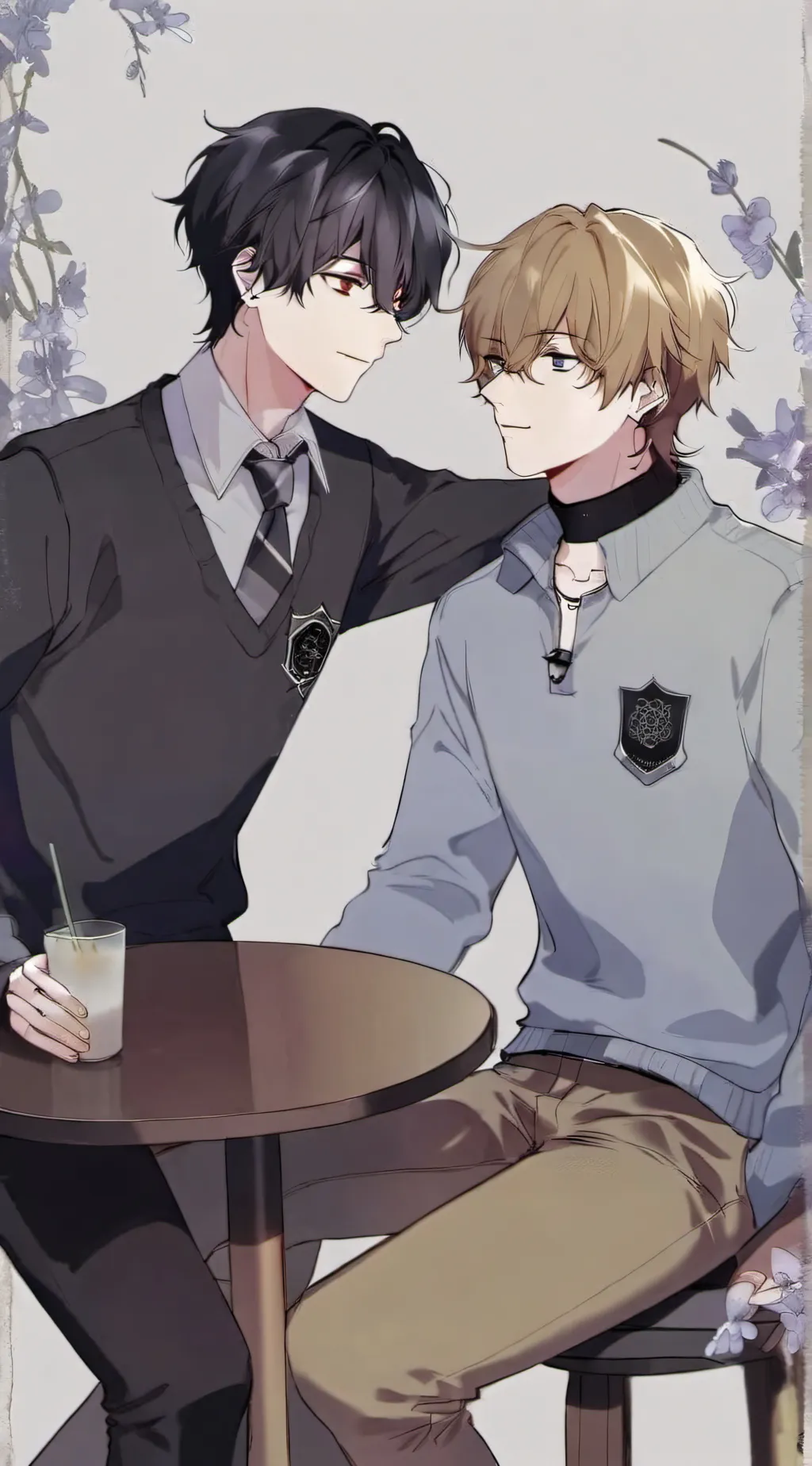 ai character: Ash and Noah❤️ background