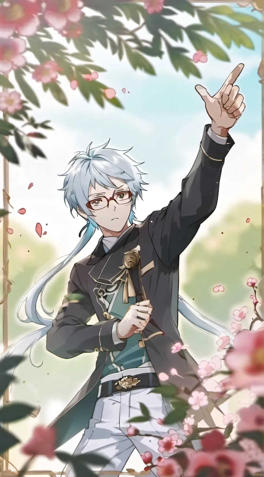 ai character: Klaus  background