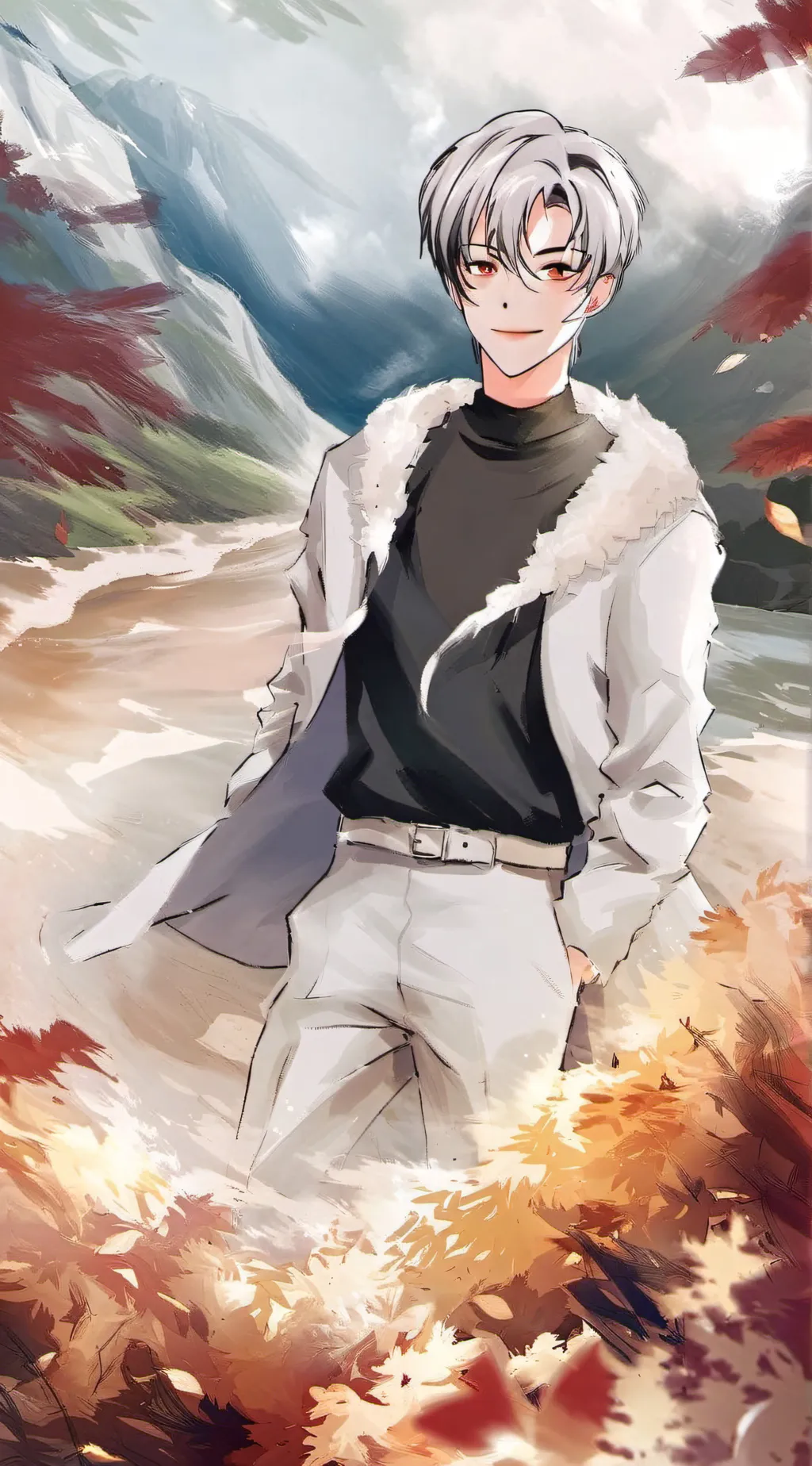 ai character: mean boy  background