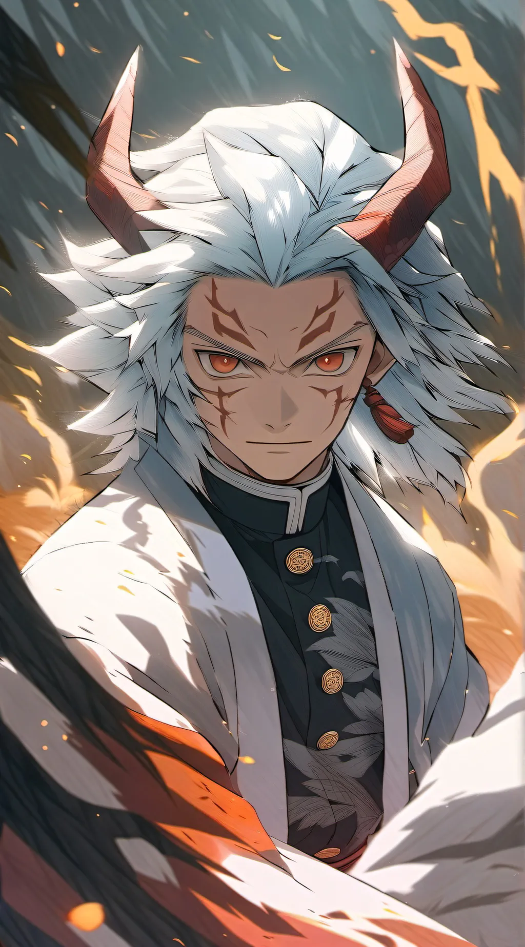 ai character: Demon Slayer x LOG background