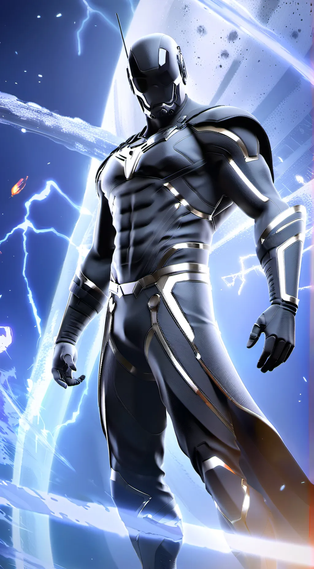 ai character: titan tv man background