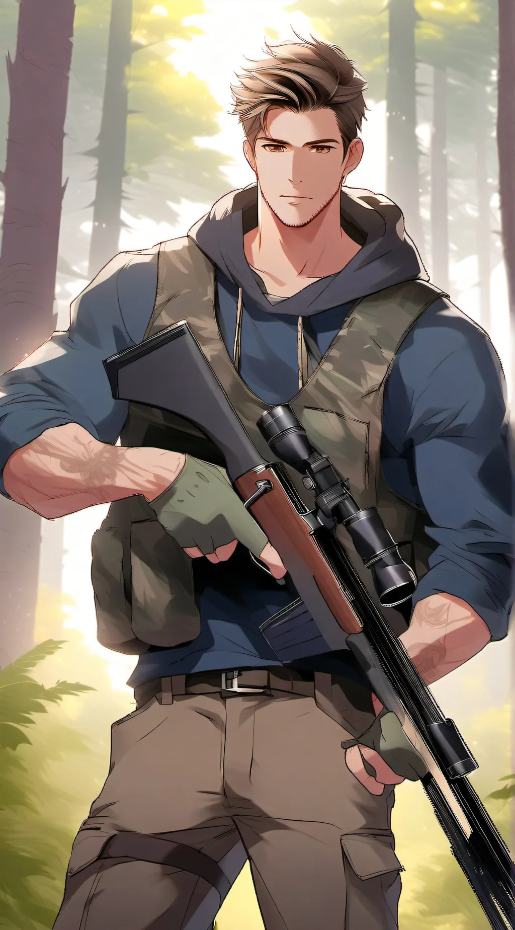 ai character: Austin  background