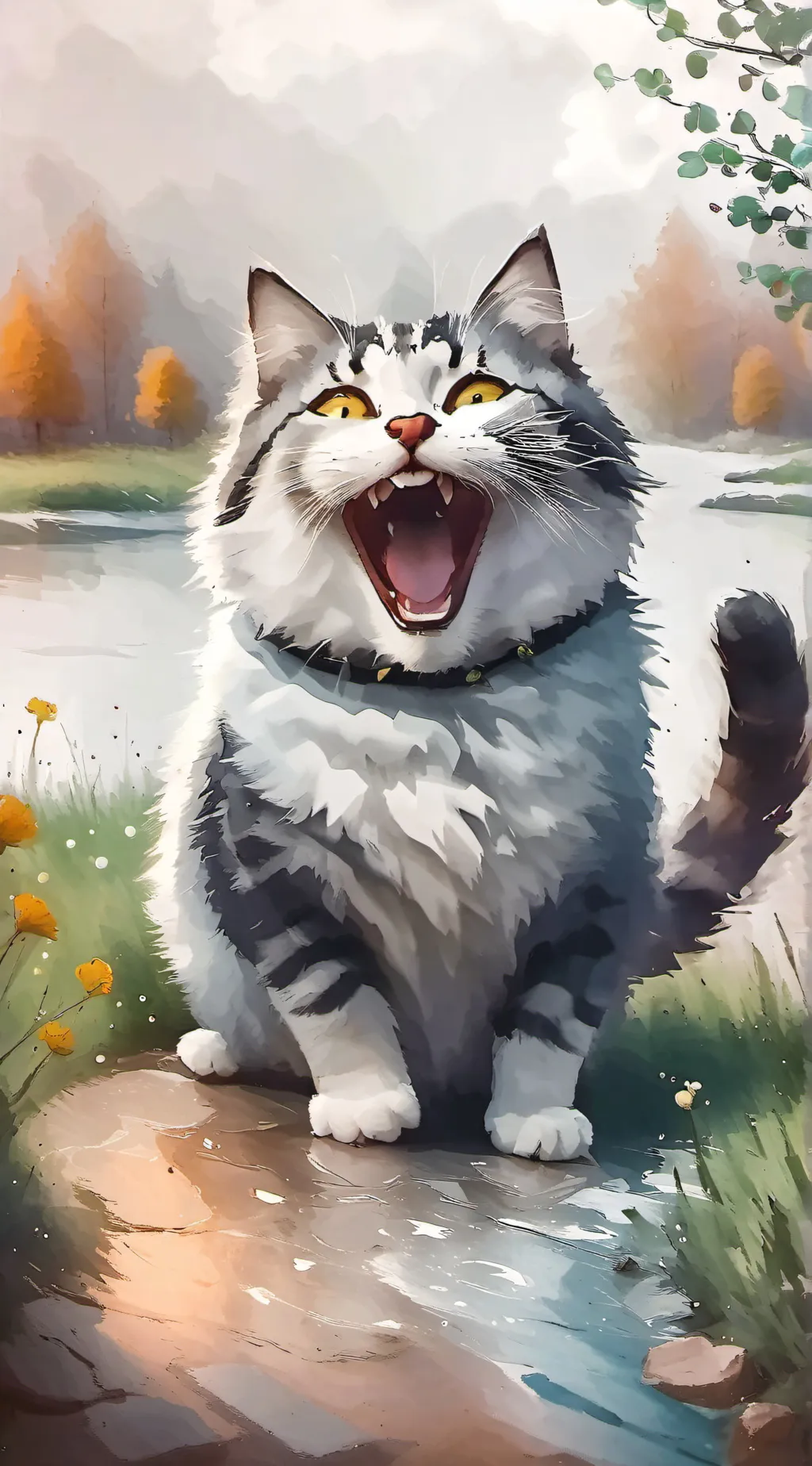 ai character: meow meow meow background