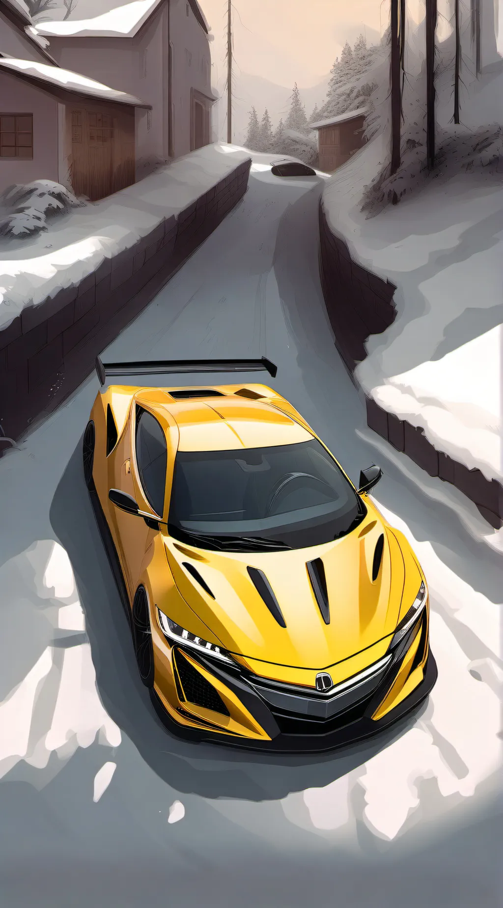 ai character: new car background