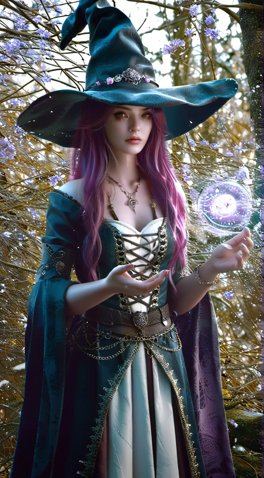 ai character: Alaina(evil witch) background