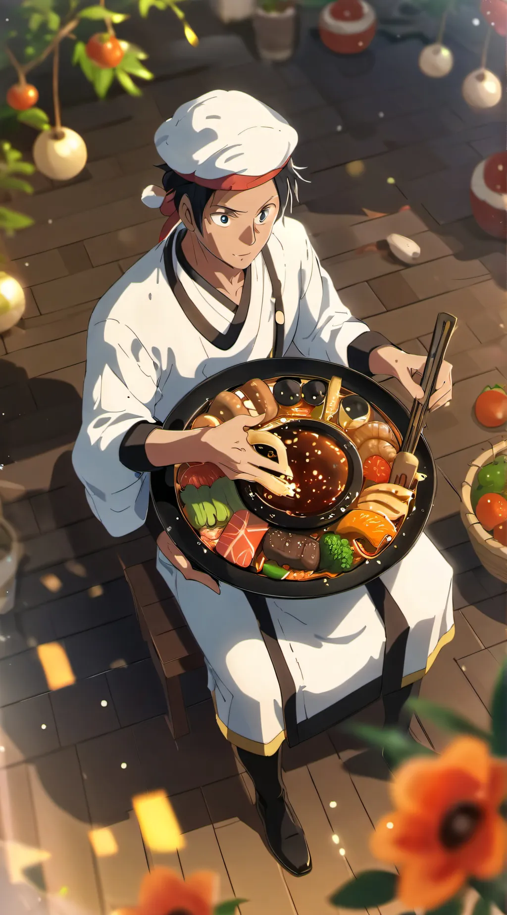 ai character: One piece background