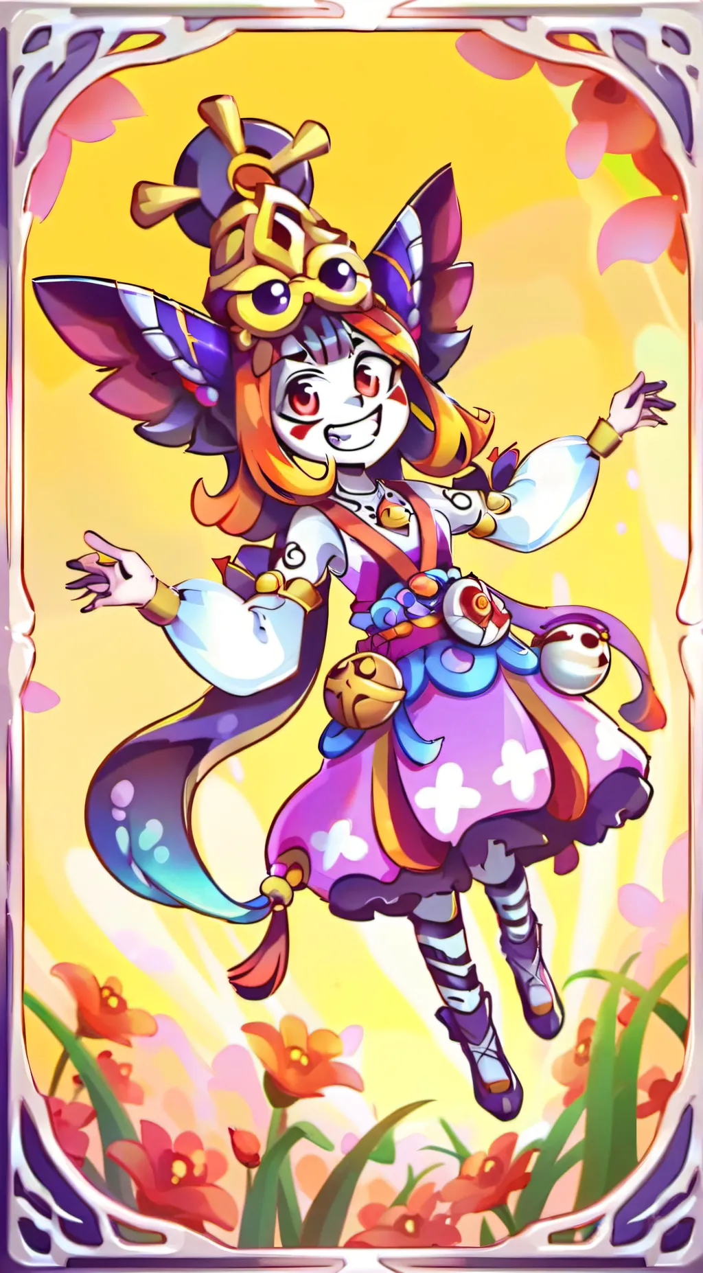 ai character: POMNi AND HER Fa  background