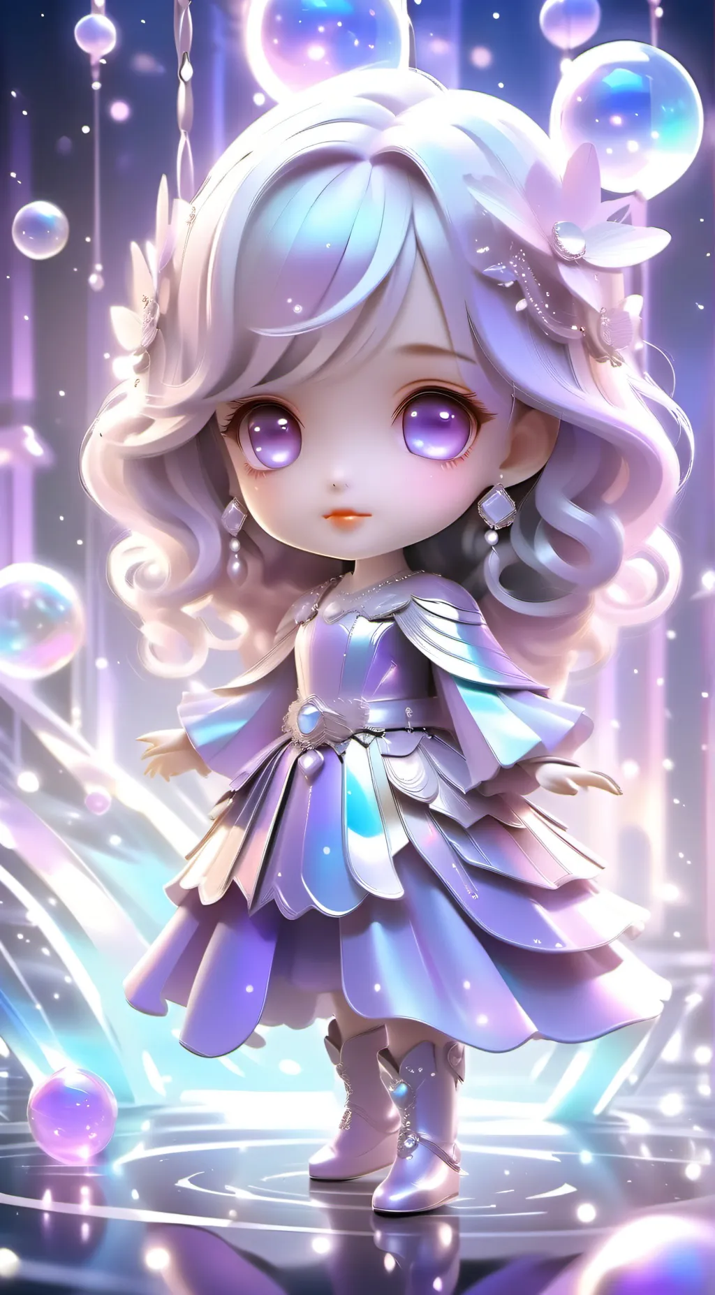 ai character: smiling Critters background