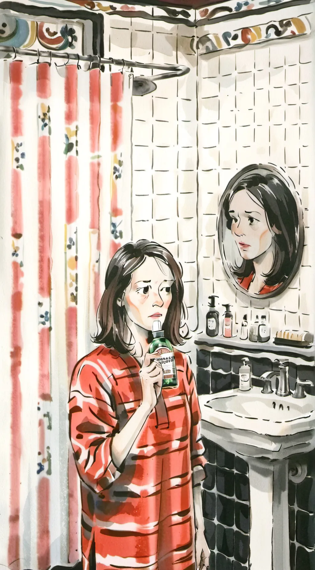 ai character: Shampoo background