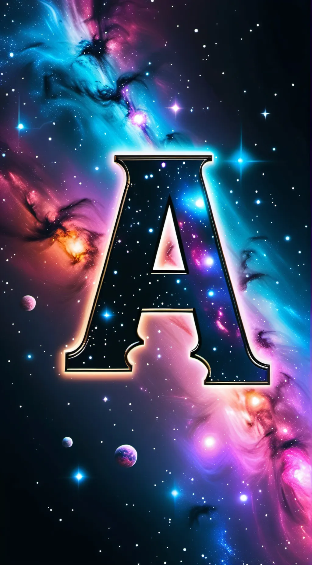 ai character: Alphabet background