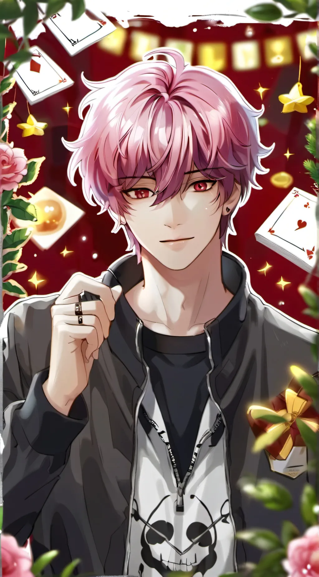 ai character: embarrassment background