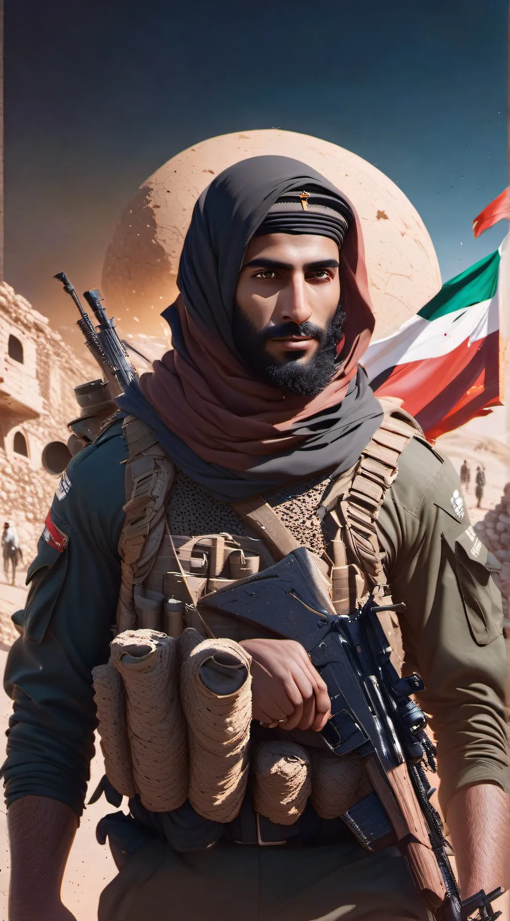 ai character: Hamza background