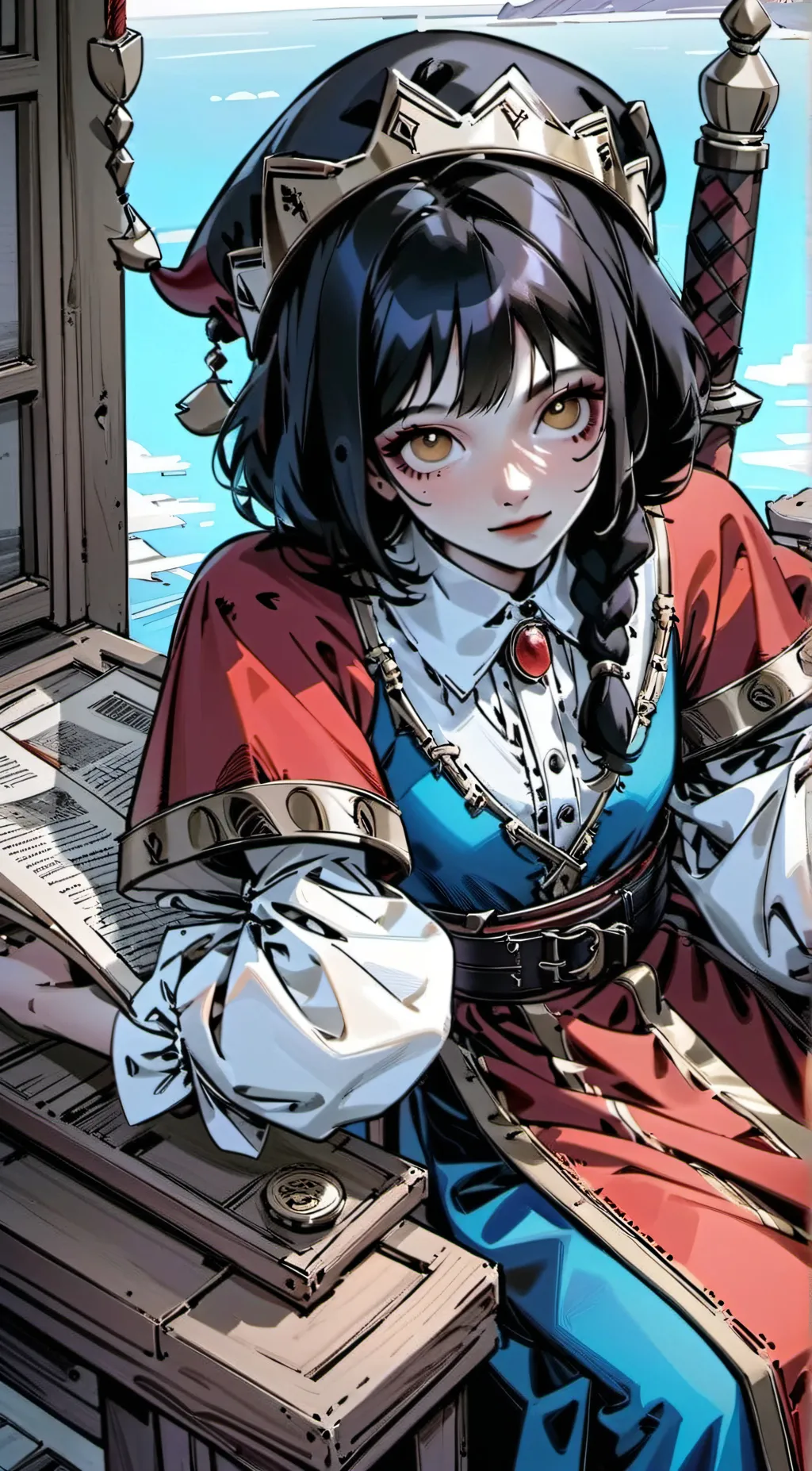 ai character: Pomni  background