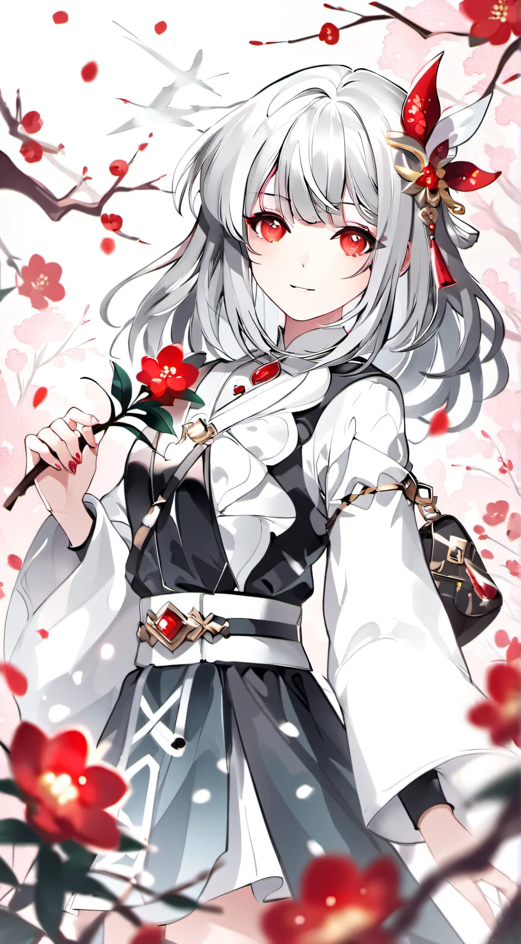 ai character: Girl in One piece background