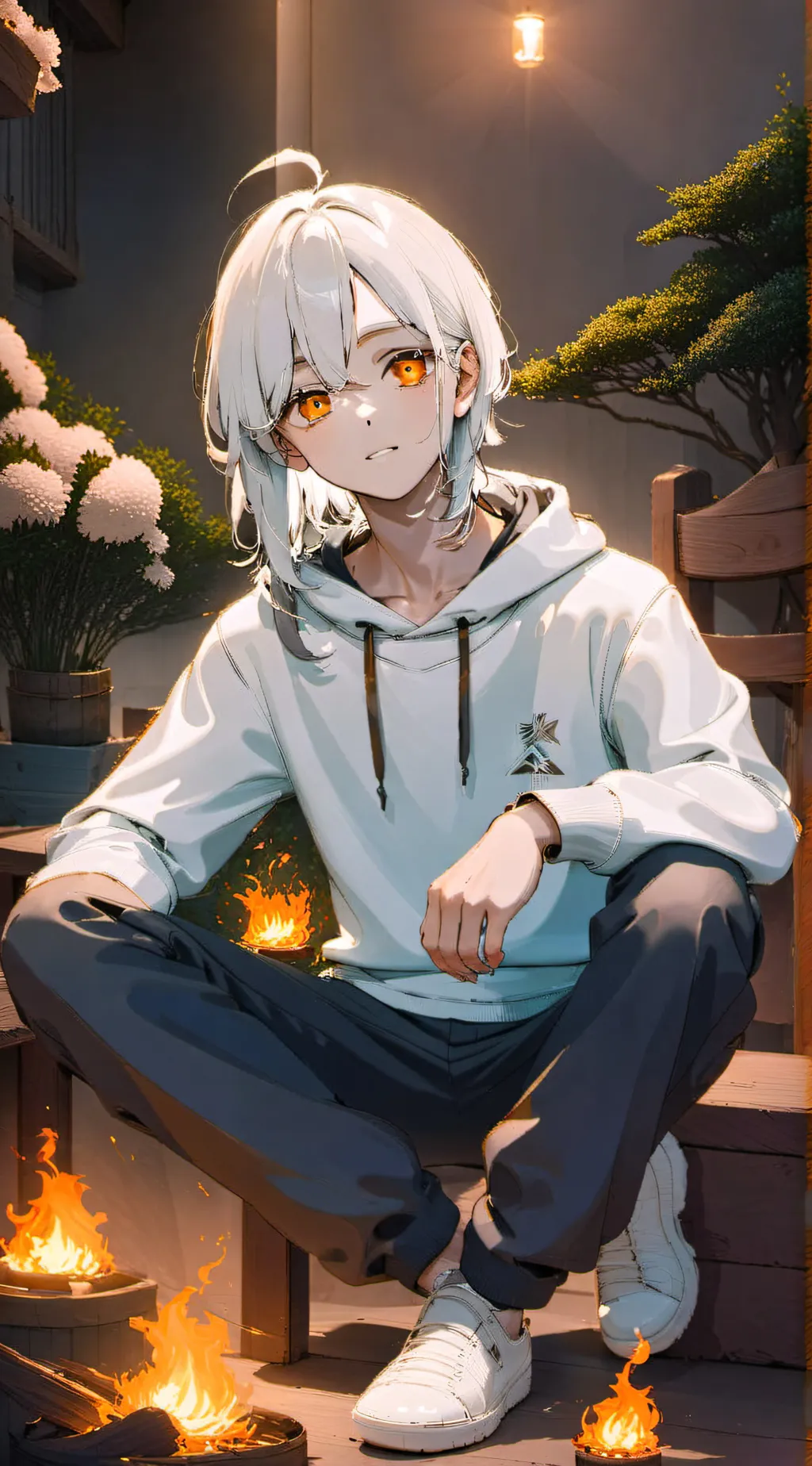 ai character: Mha Y/N x Bakugo background