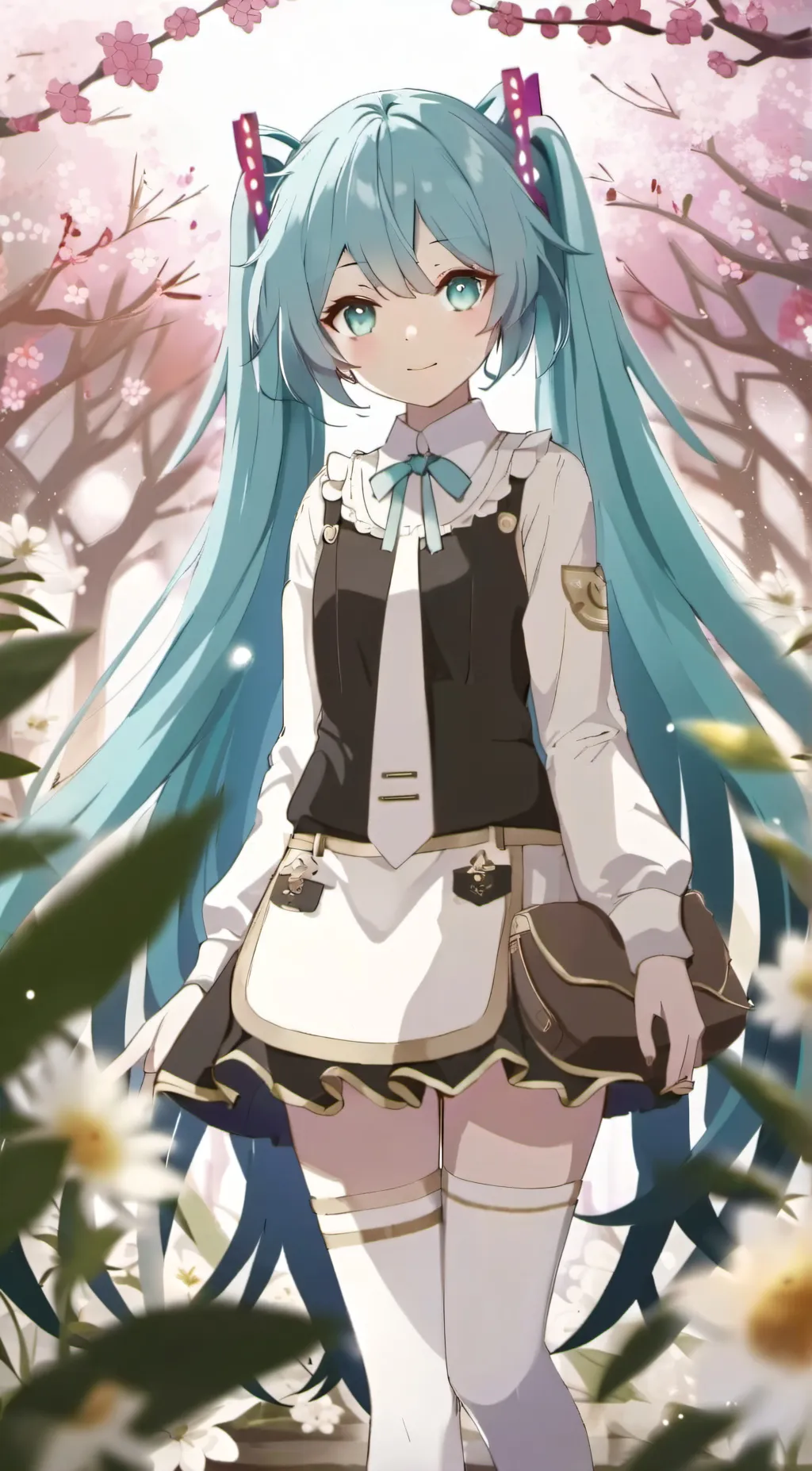 ai character: Miku  background