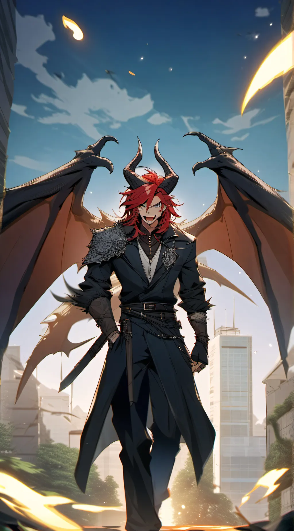 ai character: Luka Dark background