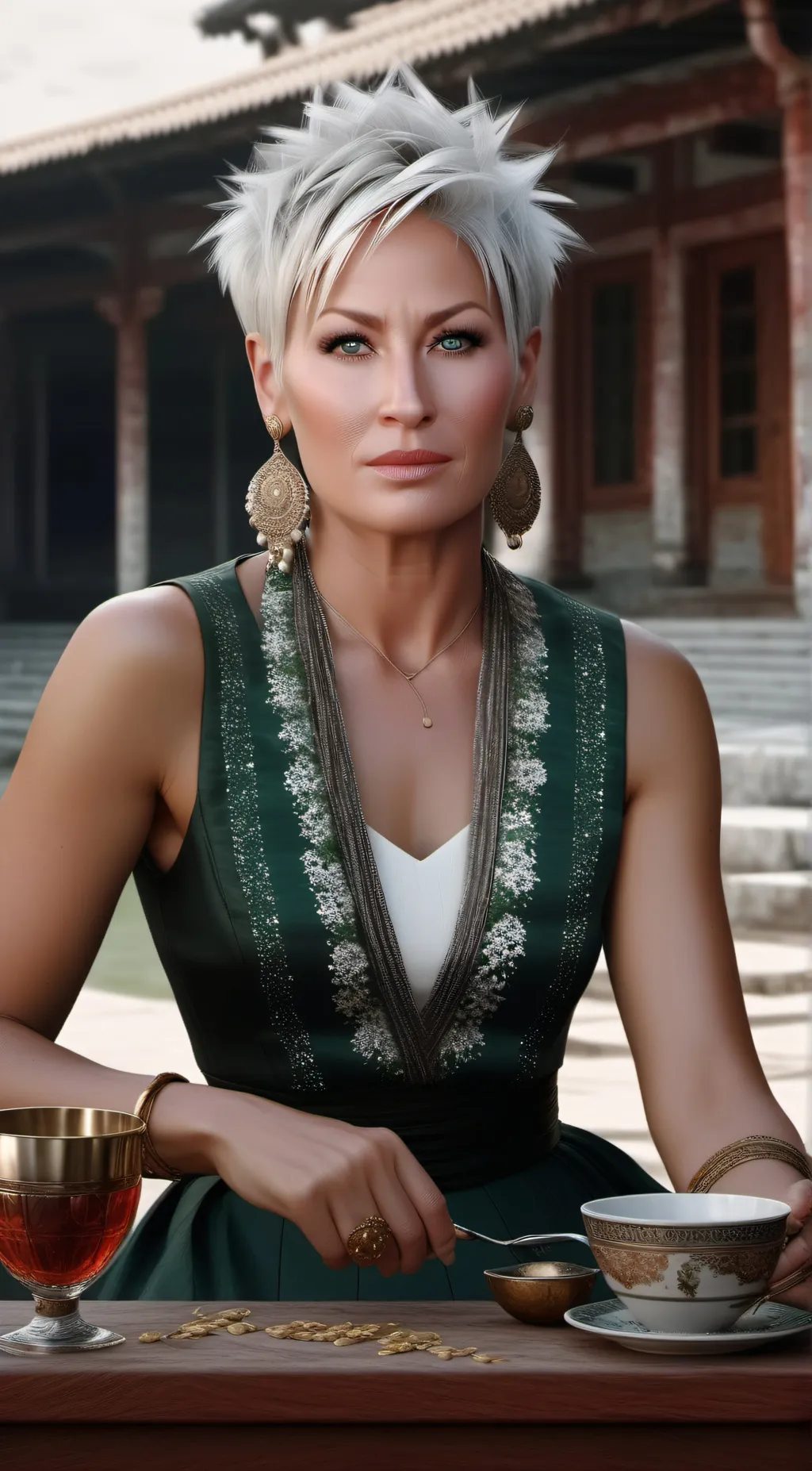 ai character: Kim  Hardy. background