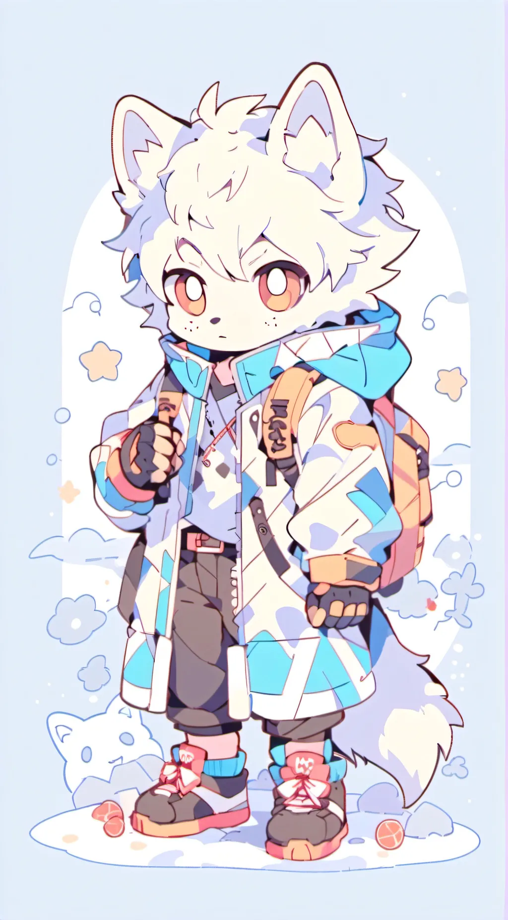 ai character: furry infection  background