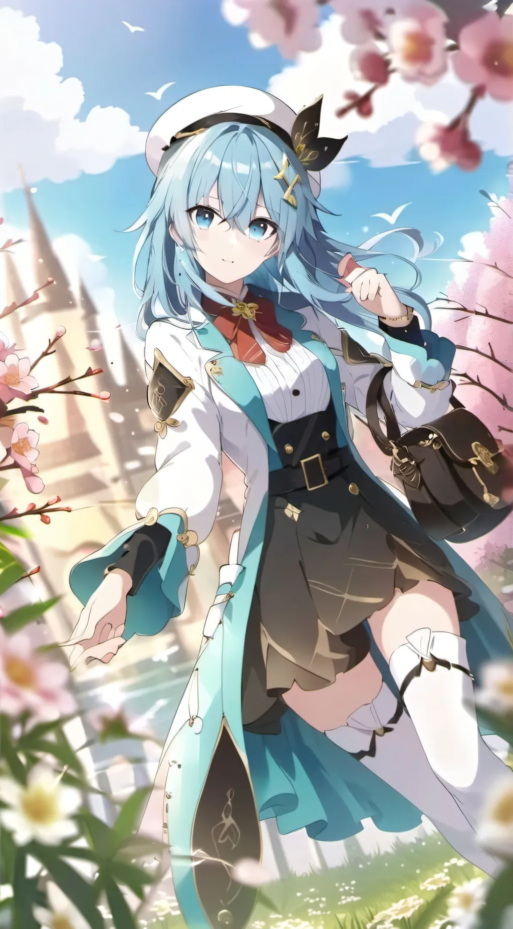 ai character: ash as a girl background