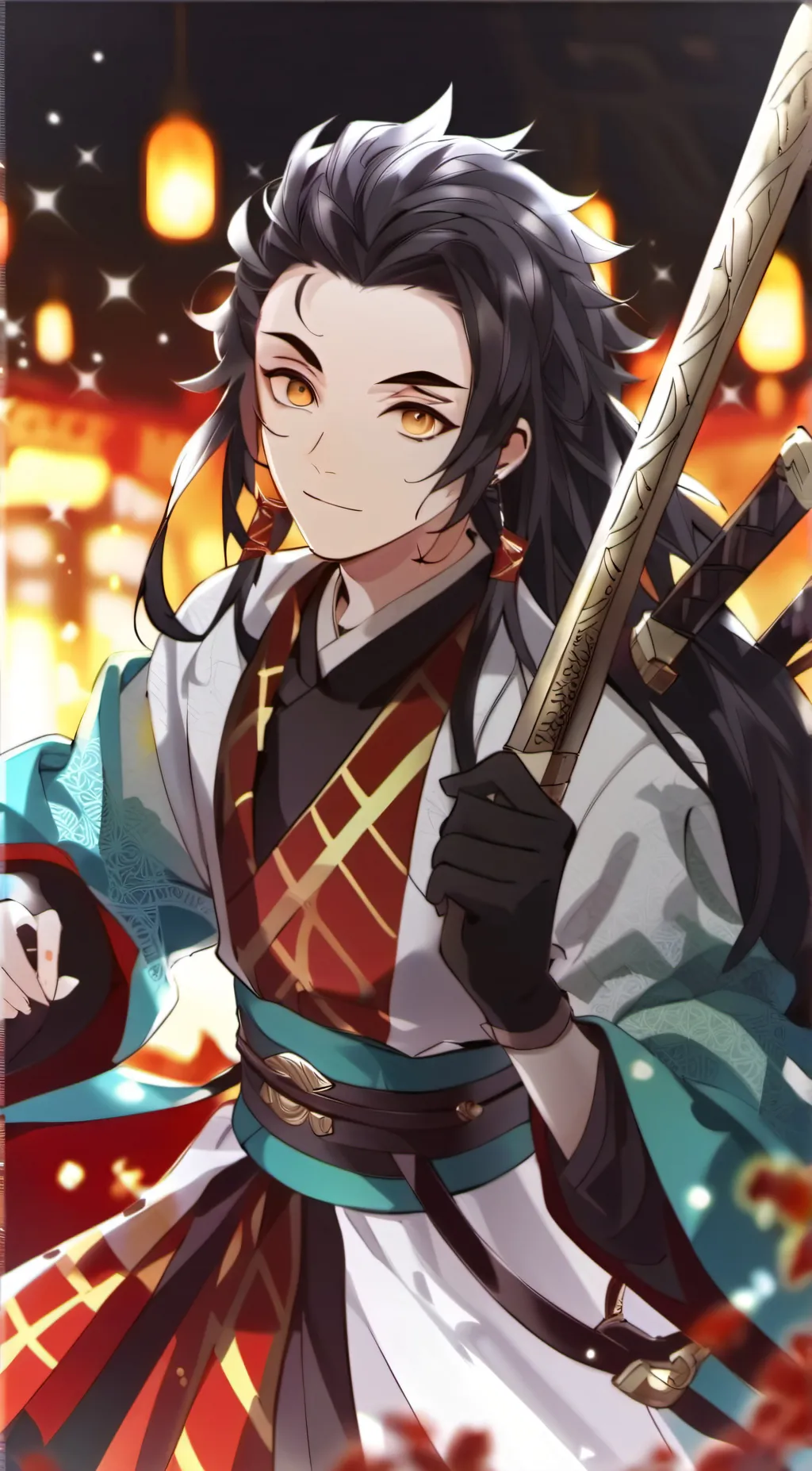 ai character: Demon slayer background