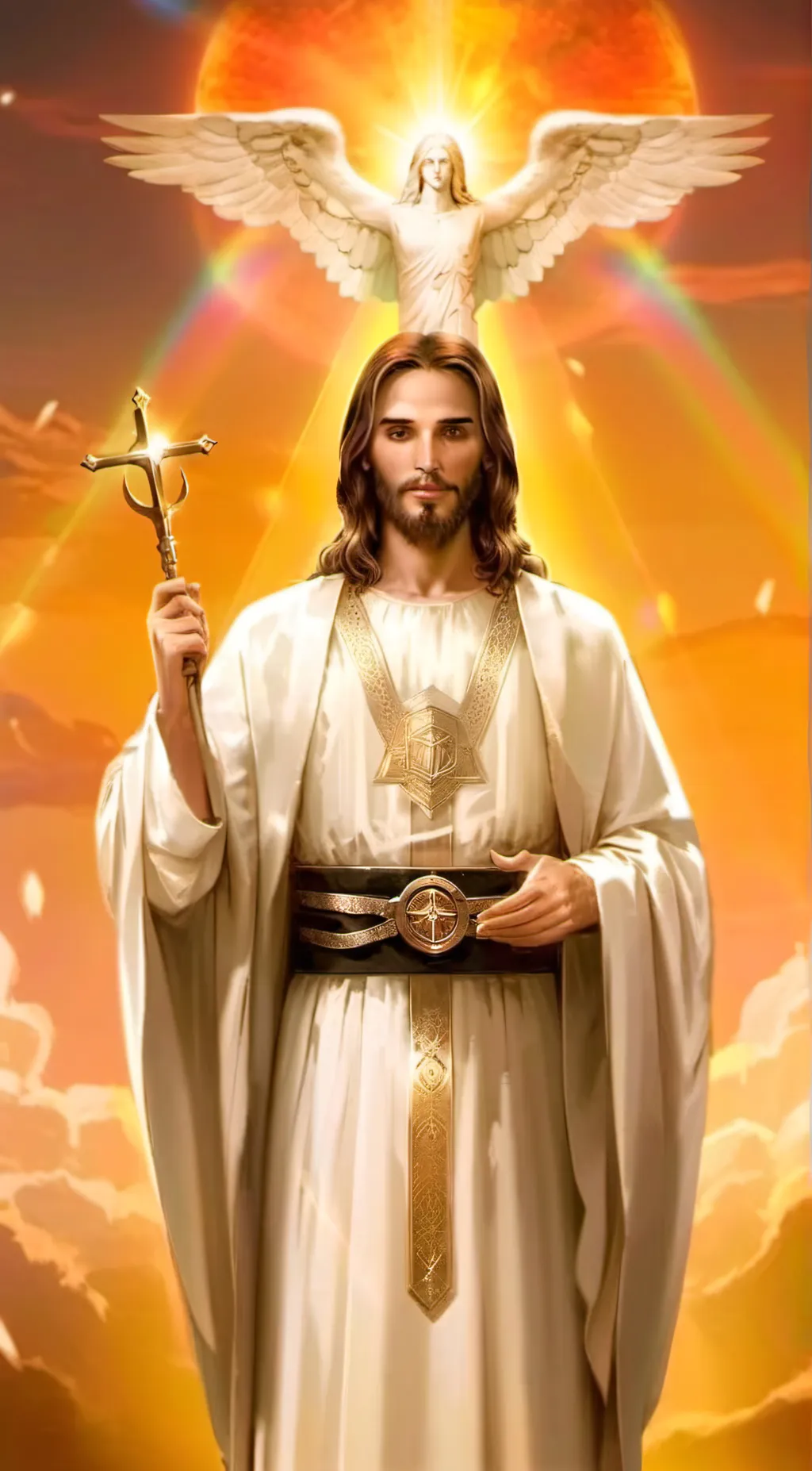 ai character: jesus background