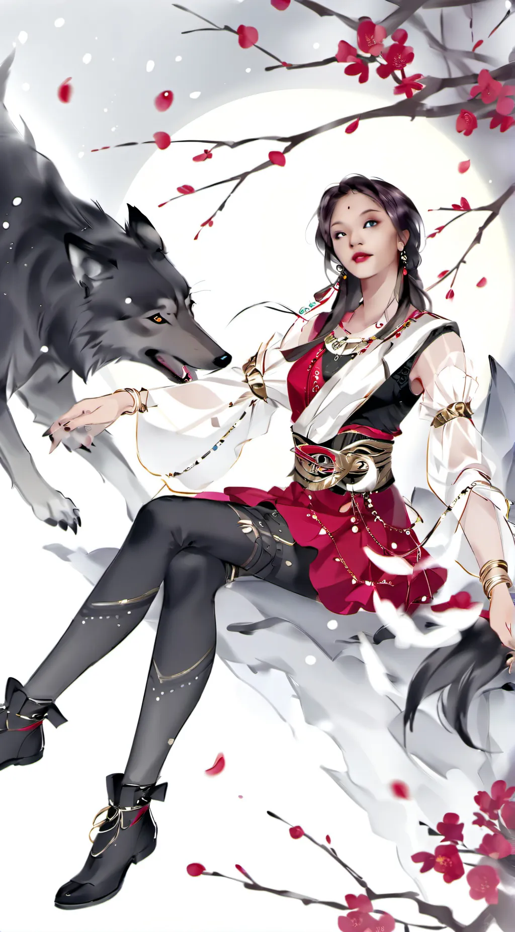 ai character: Luna Star background