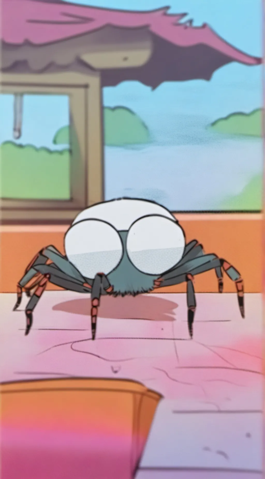 ai character: spidermas background