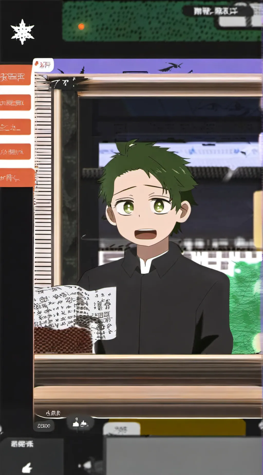 ai character: damian  background