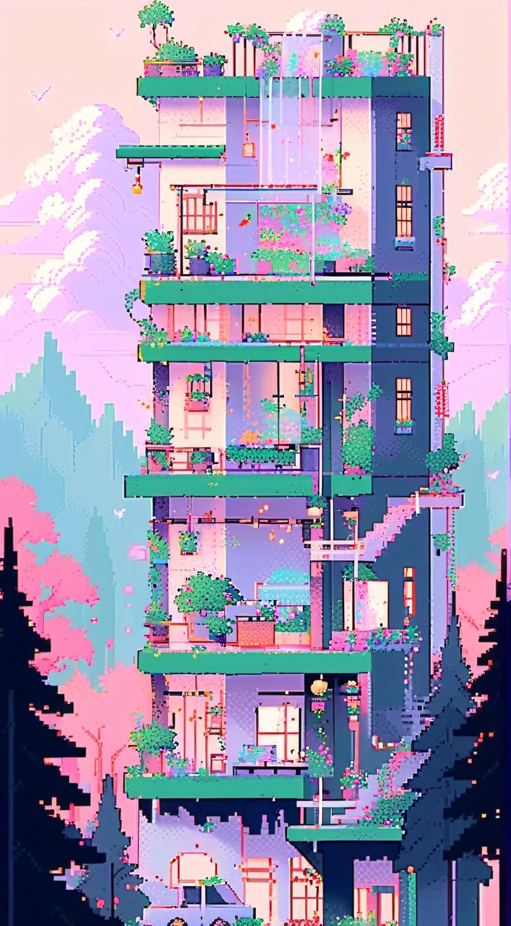 ai character: Miss circle background