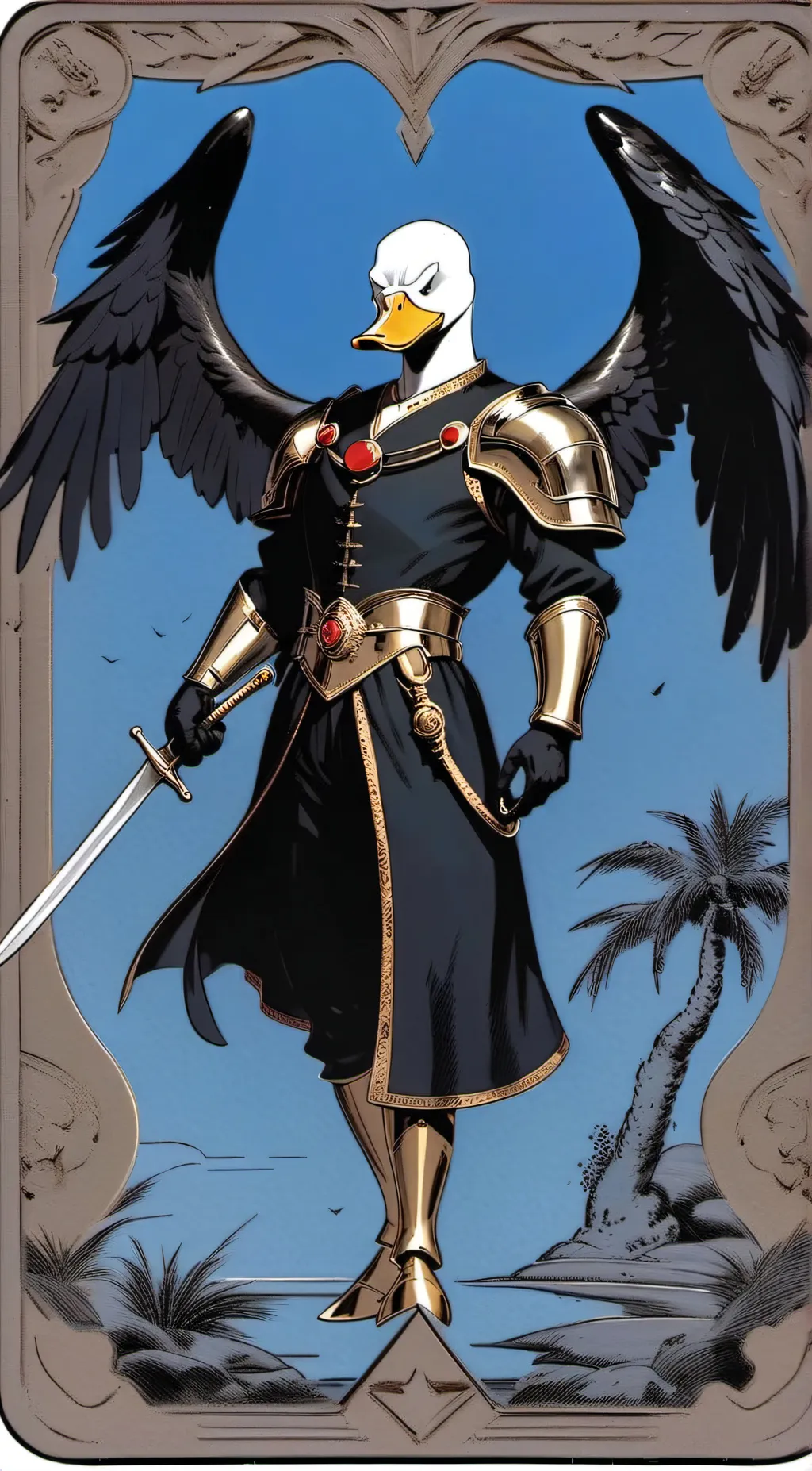 ai character: albino background