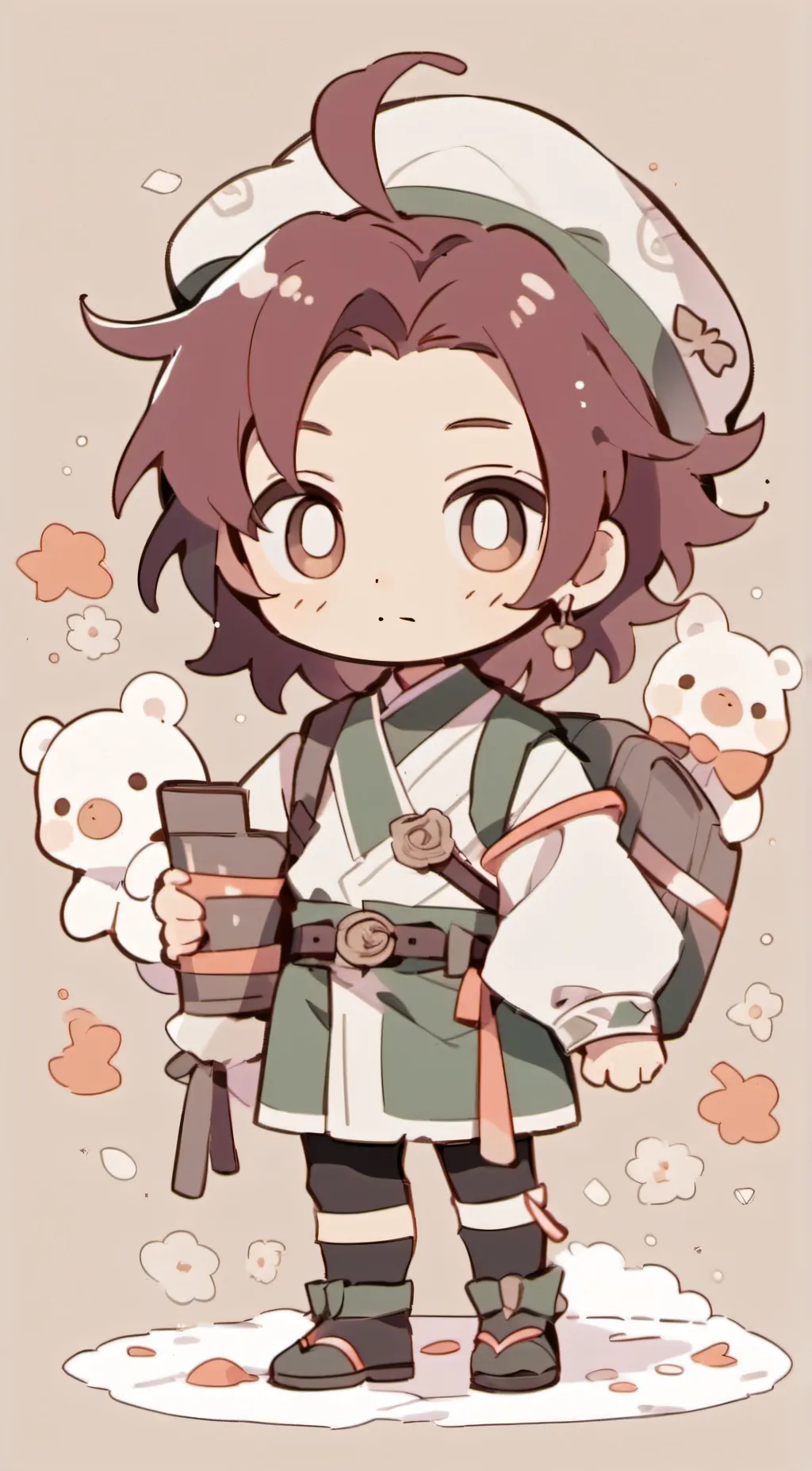 ai character: Tanjiro Kamado background