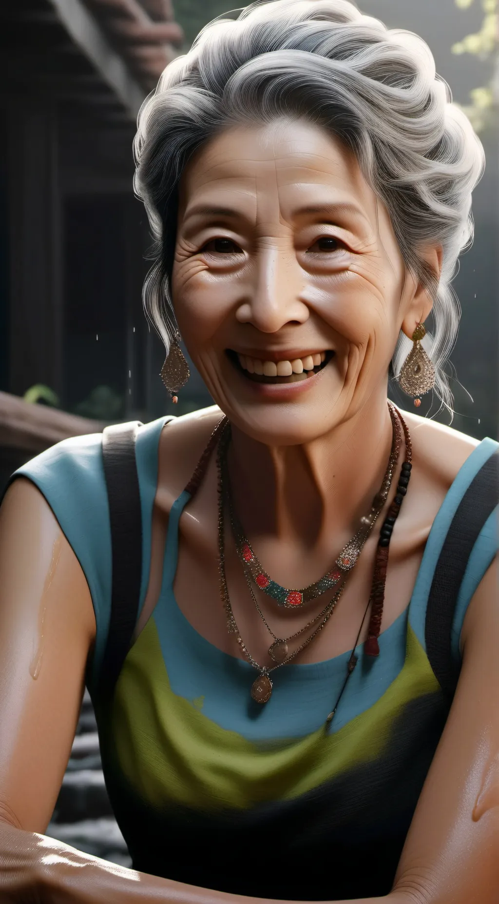 ai character: Audrey. background