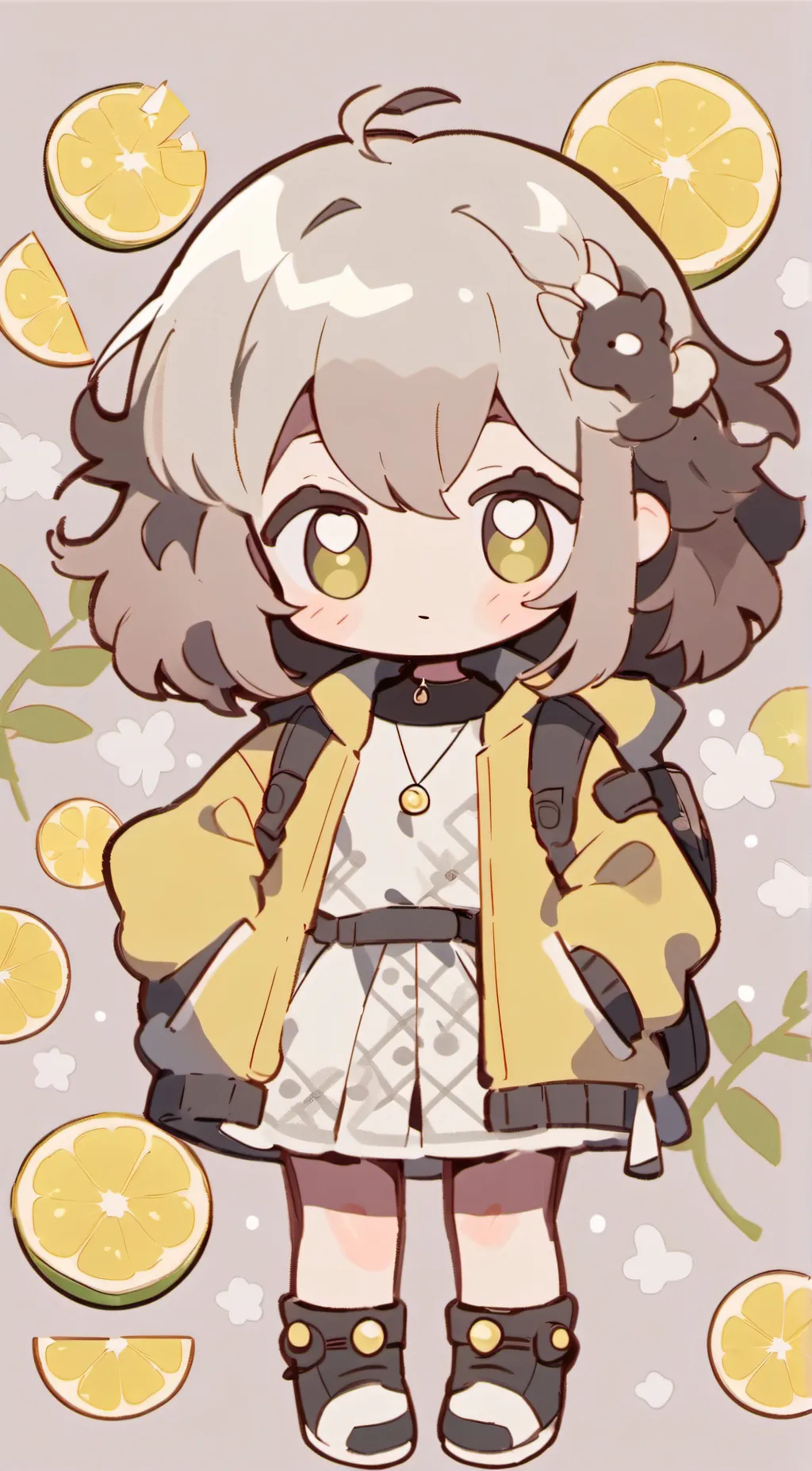 ai character: Lemon girl background