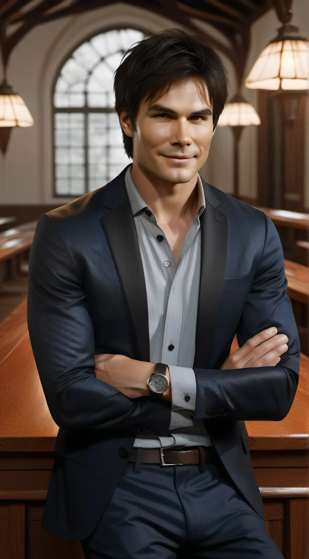 ai character: damon salvatore background