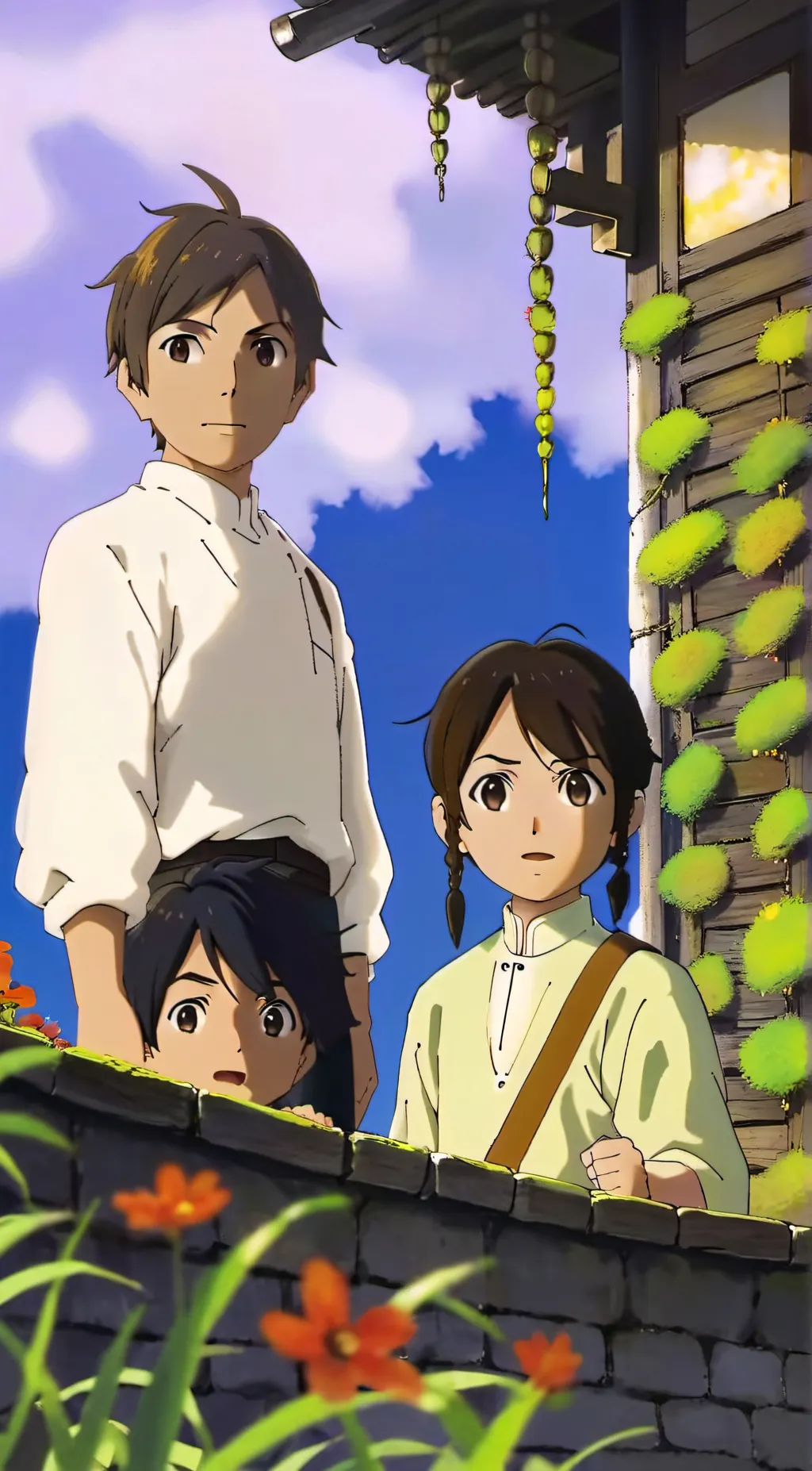 ai character: Red shoes 7 dwarfs background