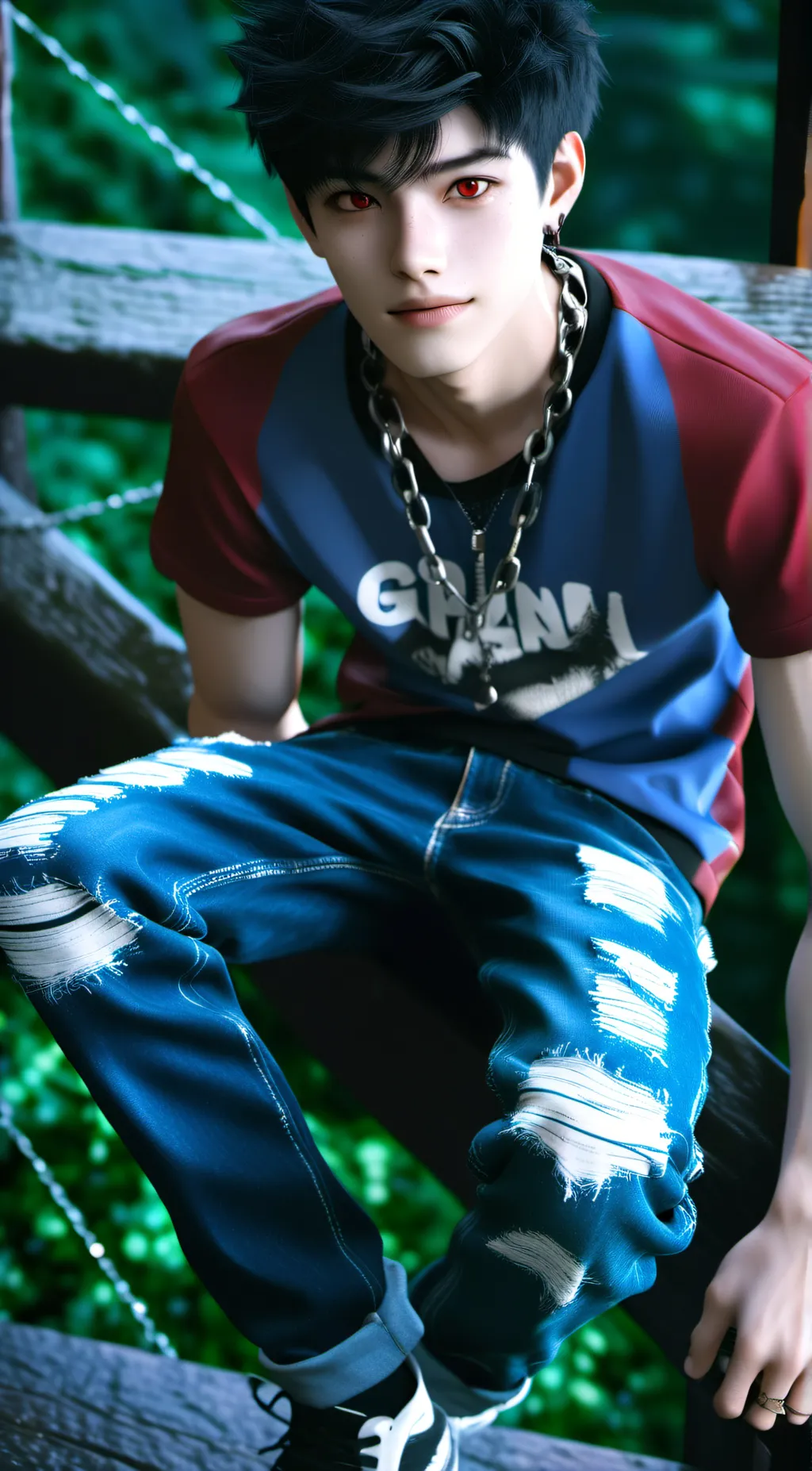 ai character: June Valentine  background