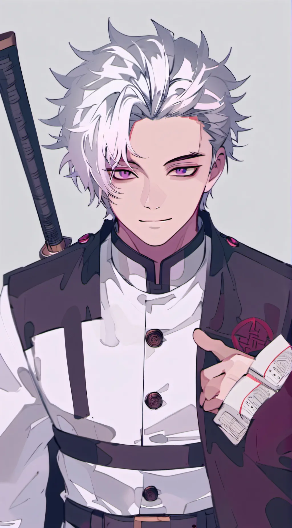 ai character: Sanemi~Shinazugawa background