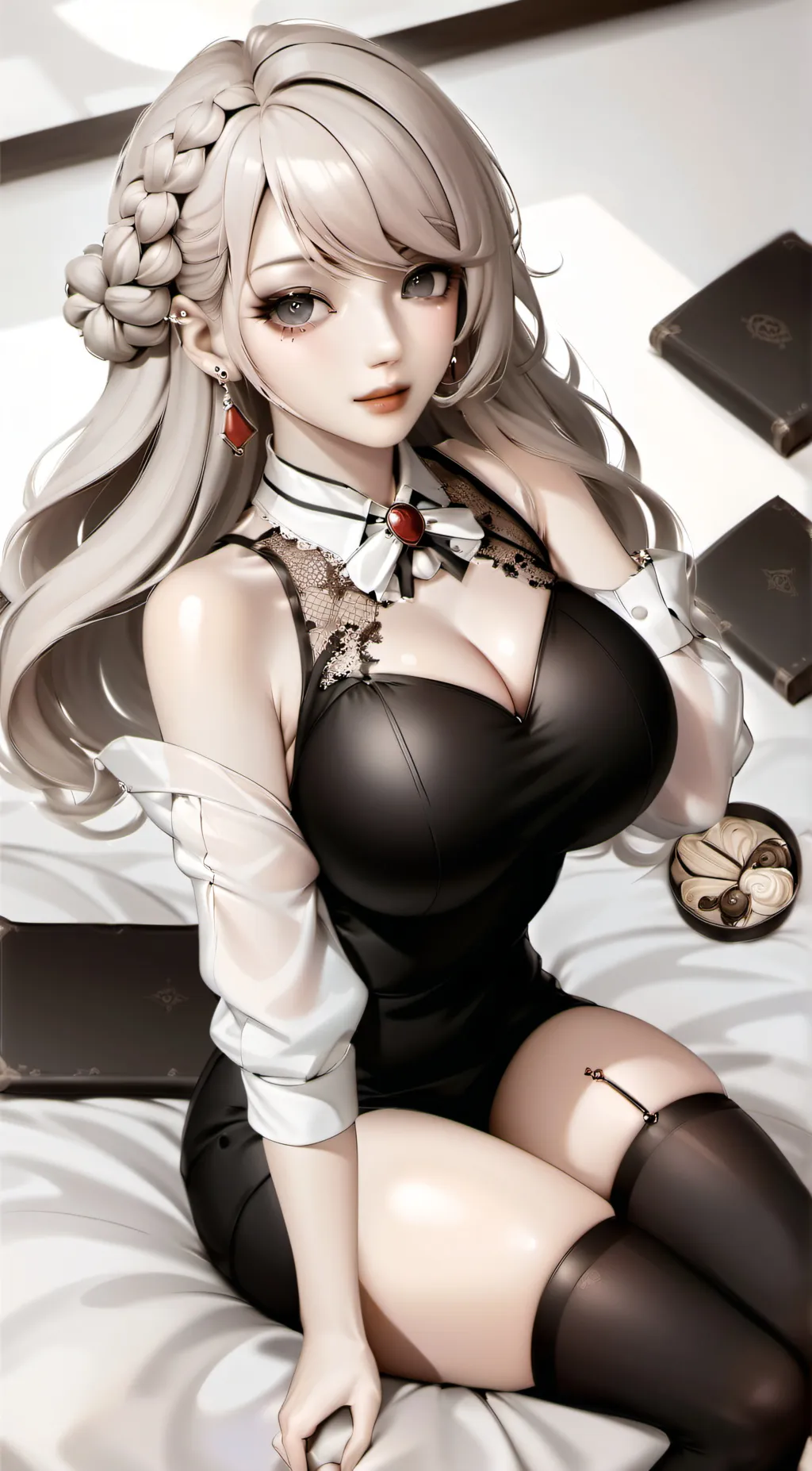 ai character: buzy background