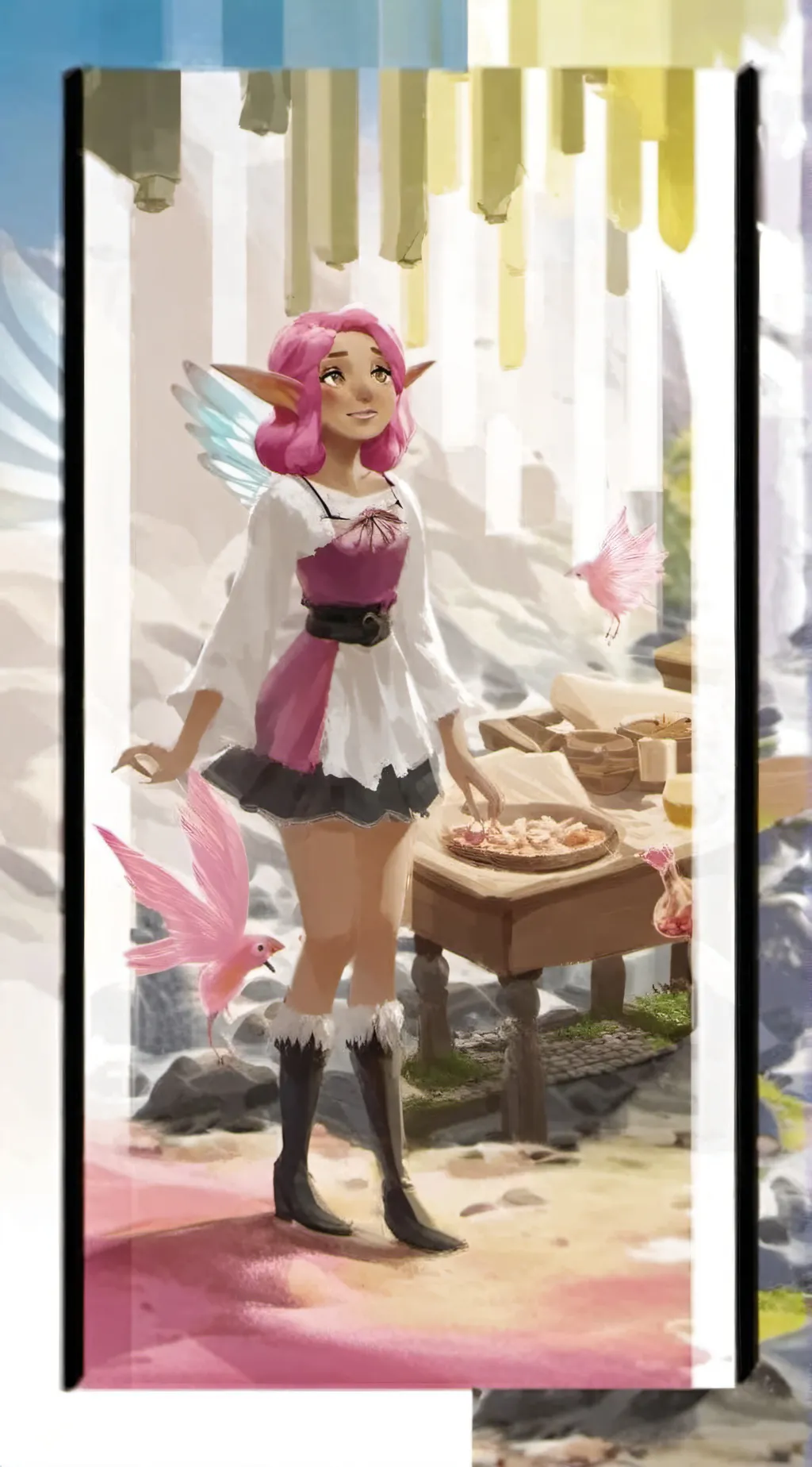 ai character: Mia and me background