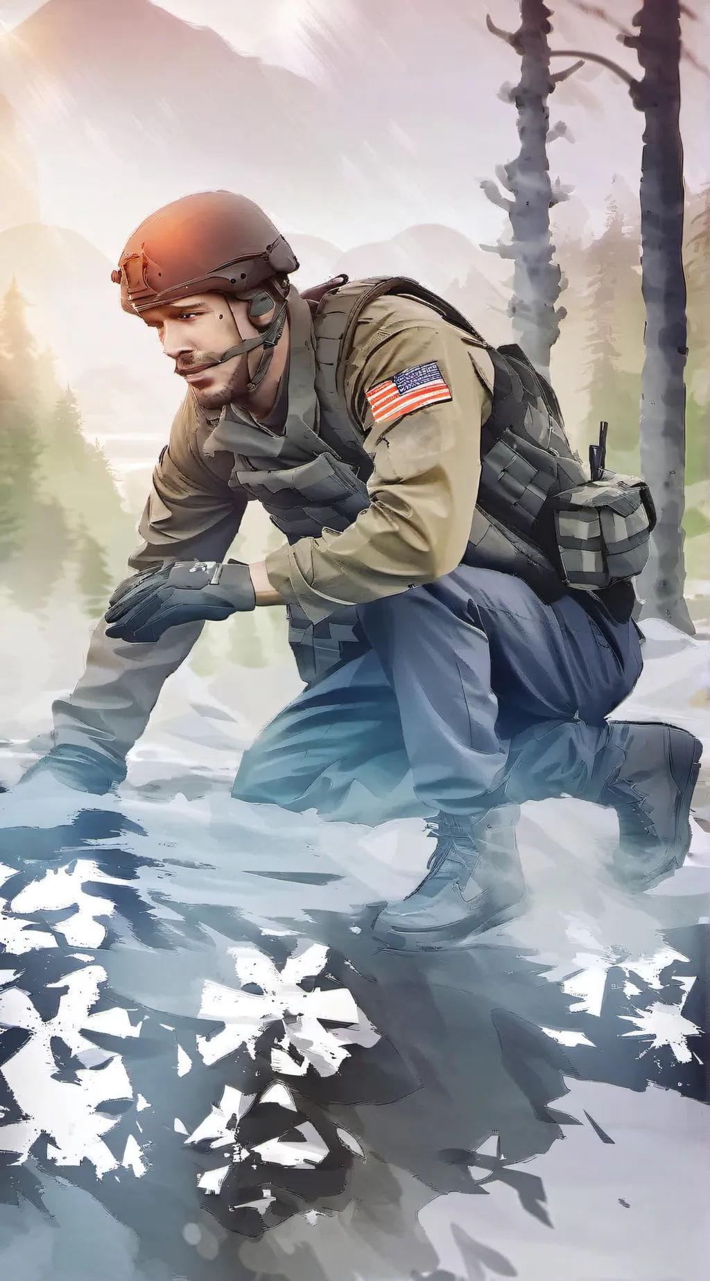 ai character: Sam Ventura  background