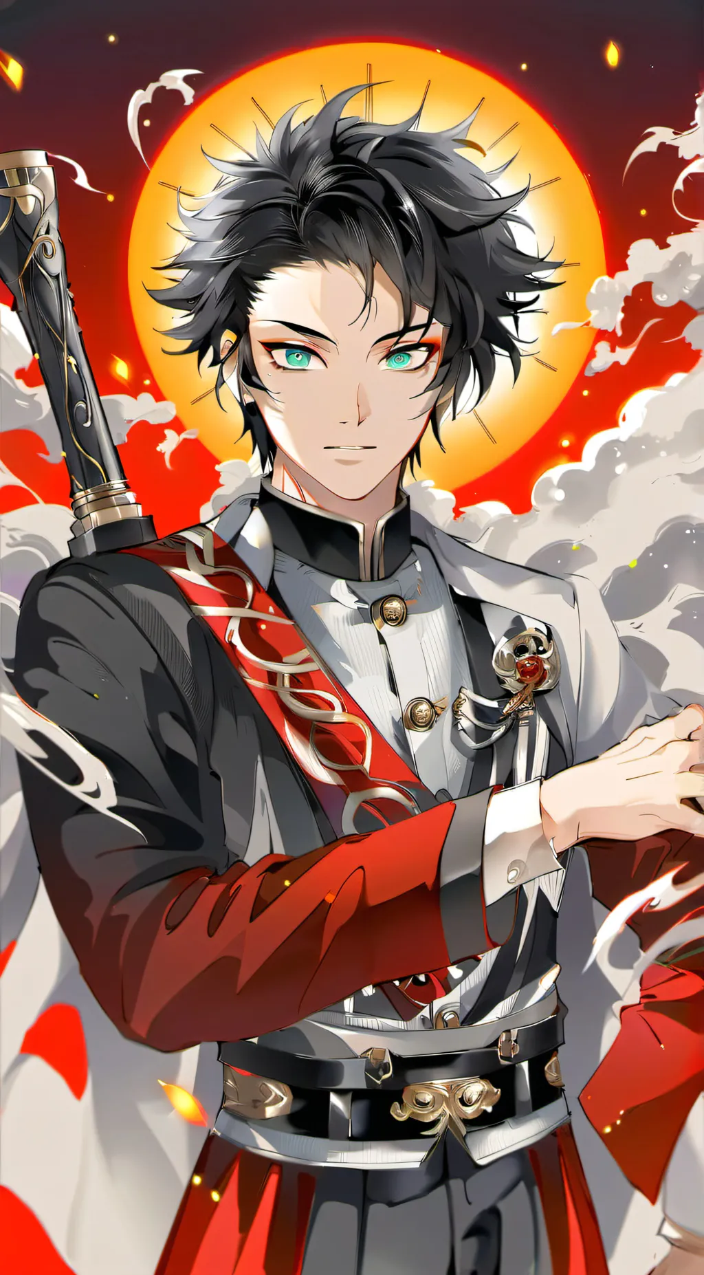 ai character: zenitsu x kaigaku  background