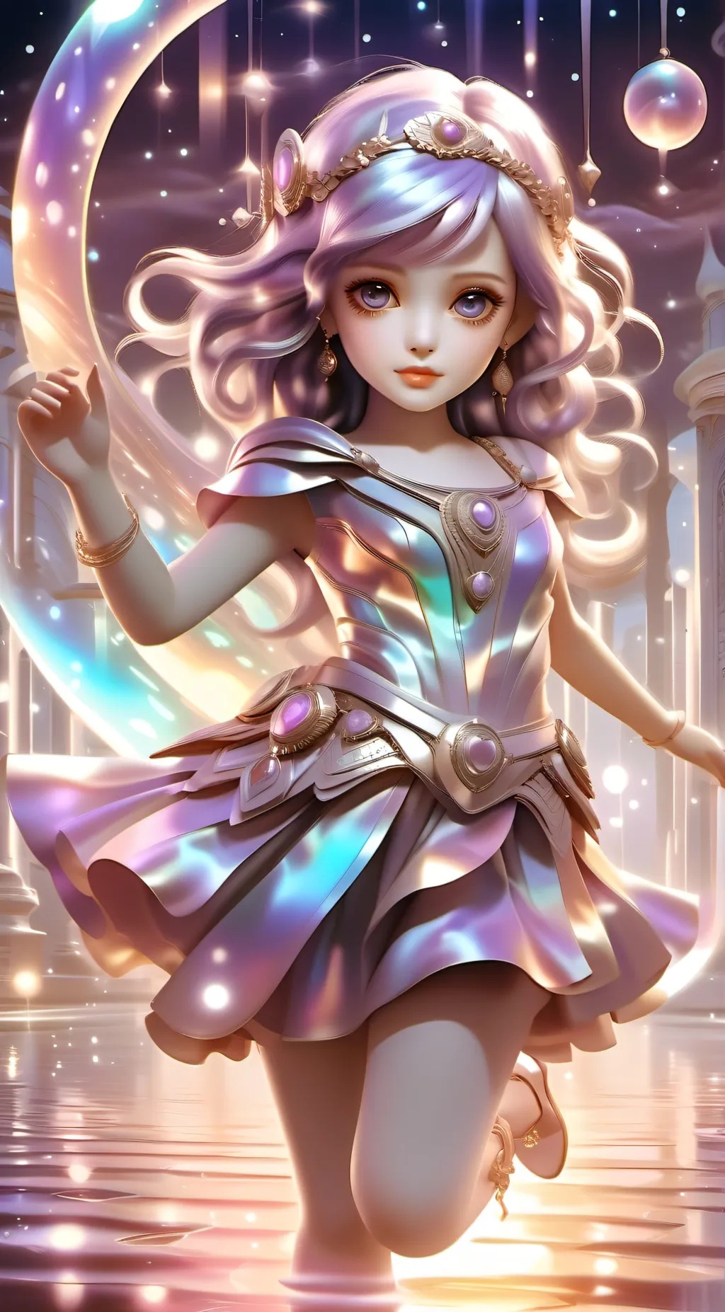 ai character: Baby girl background