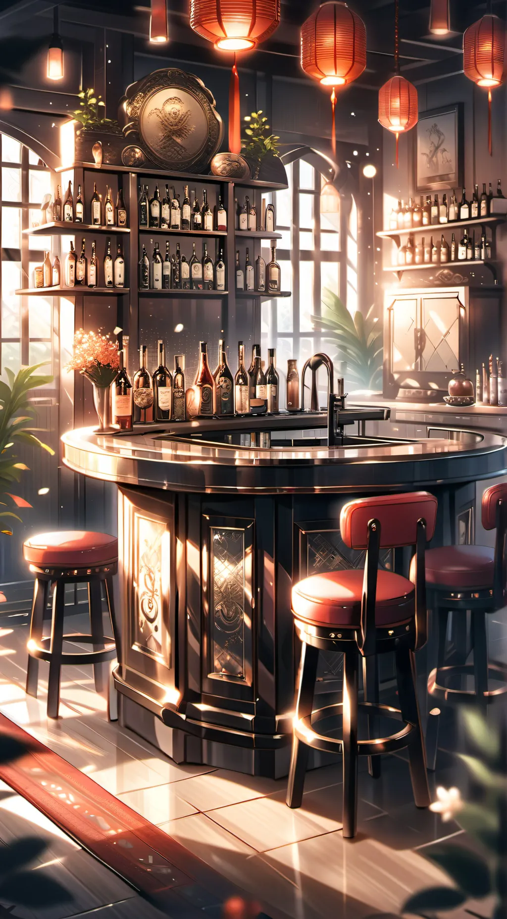 ai character: the bar background