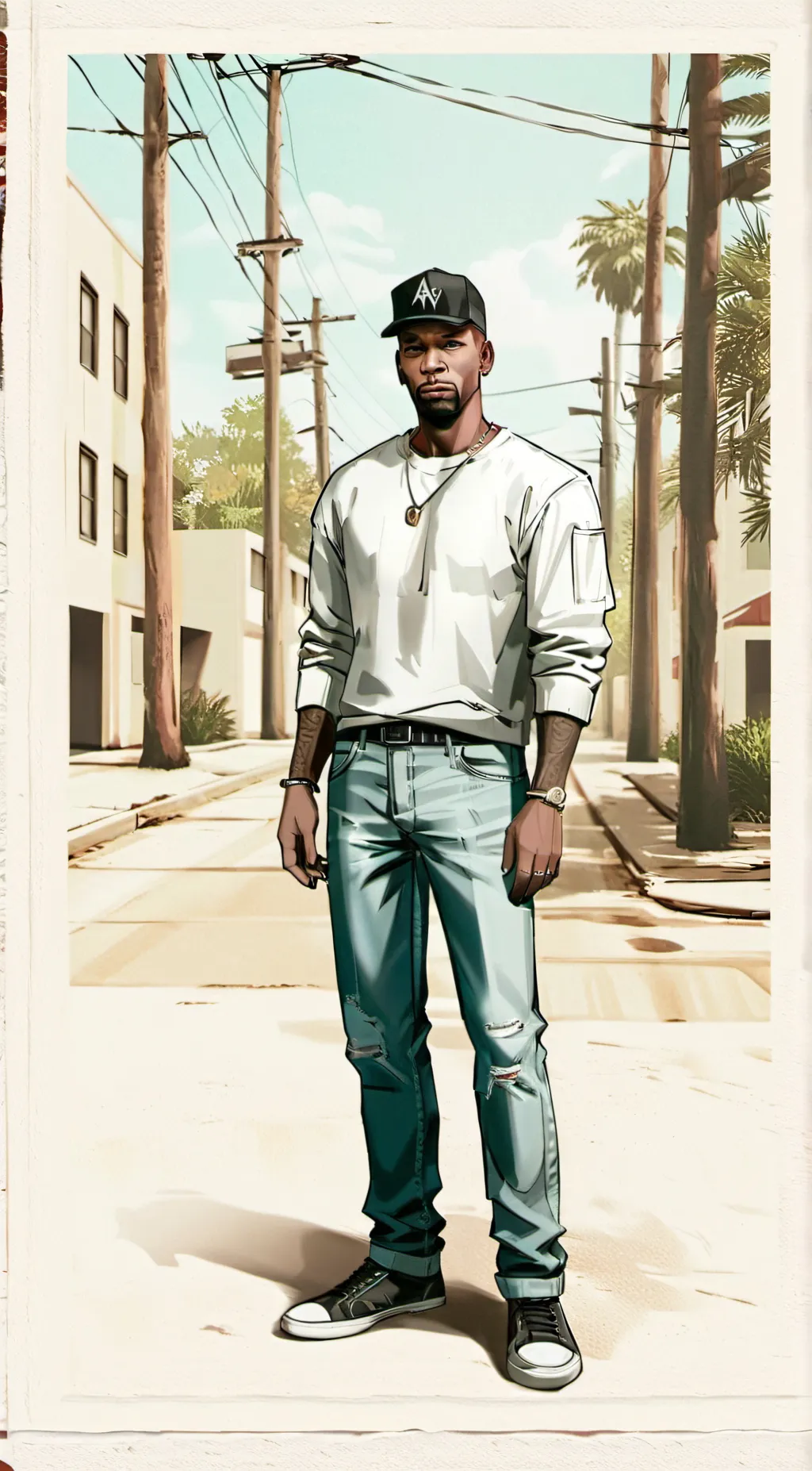 ai character: Carl Johnson background