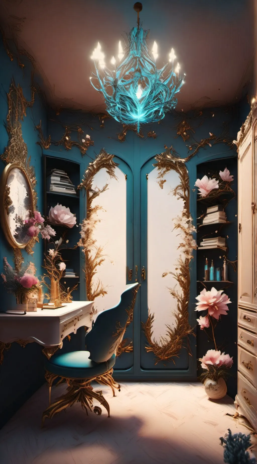 ai character: Magic Closet background