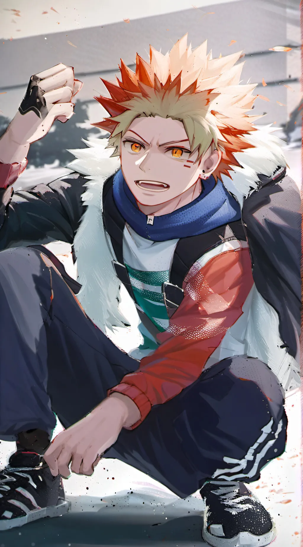 ai character: katsuki bakugo background