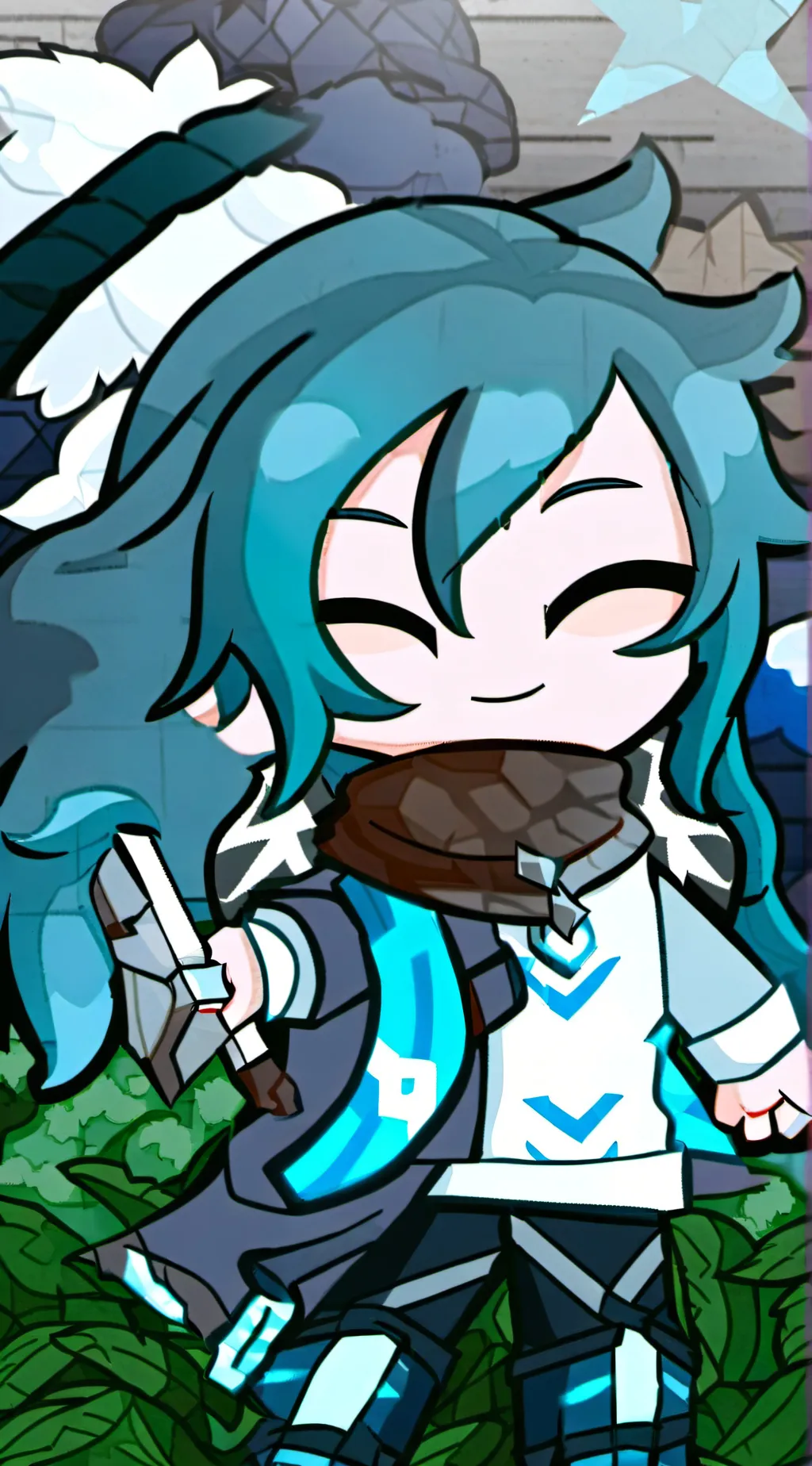 ai character: Alphaplaytomeonyt background