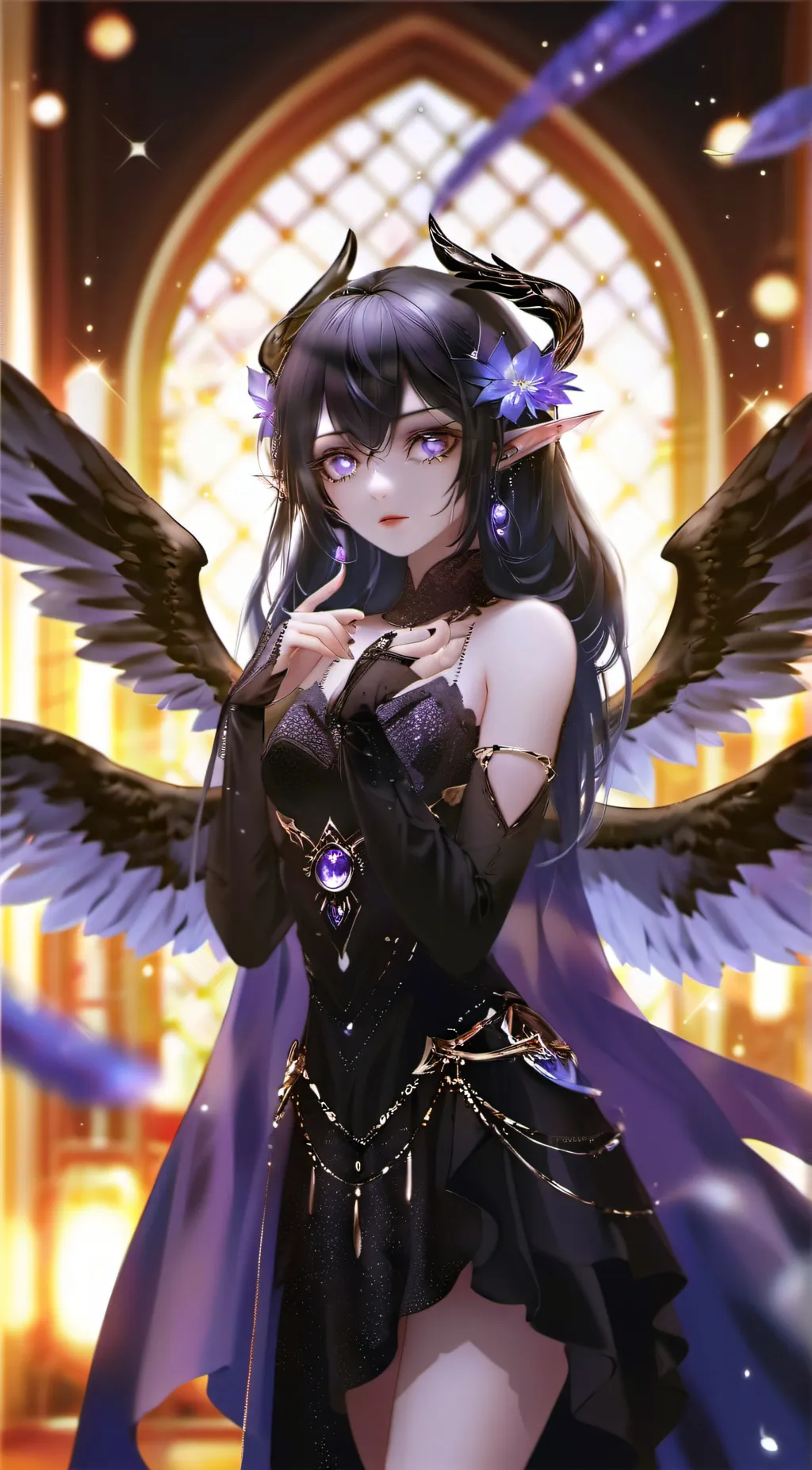 ai character: Queen Celeste  background