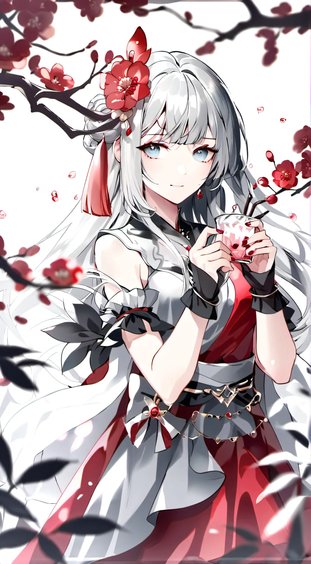 ai character: Rose background